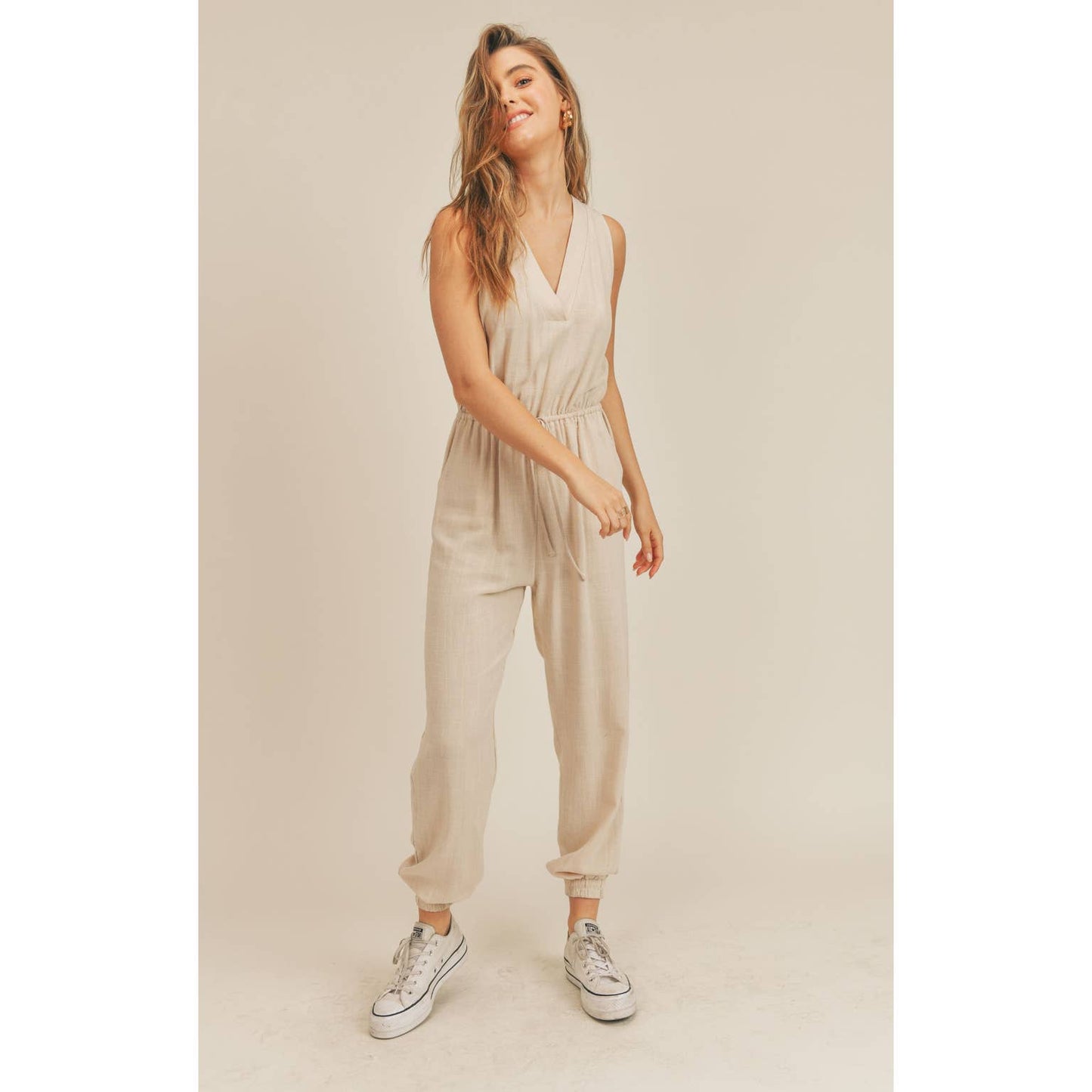 Little Steps Linen Jumpsuit