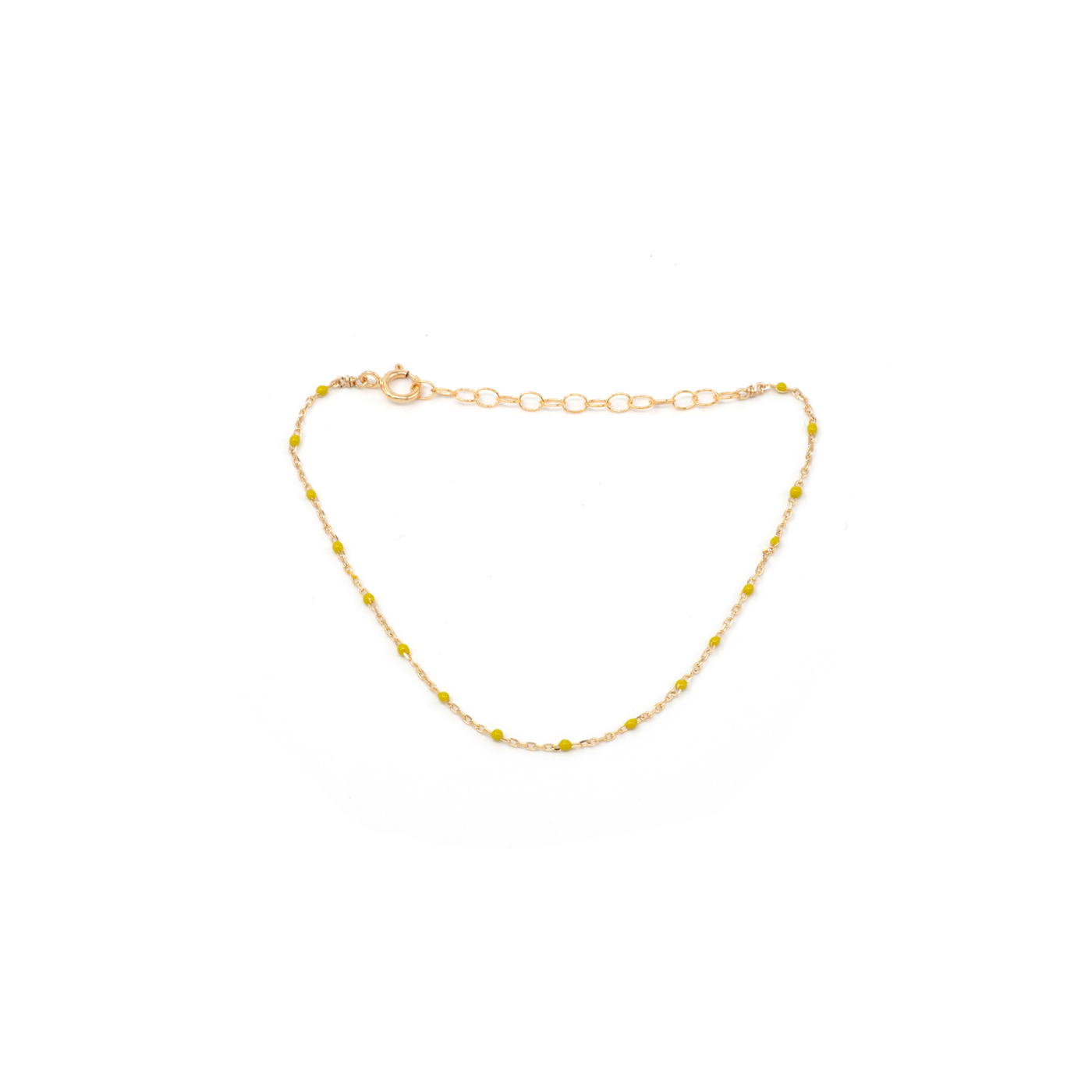 Dainty Gold + Enamel Bracelet