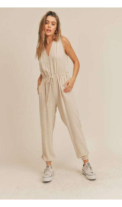 Little Steps Linen Jumpsuit