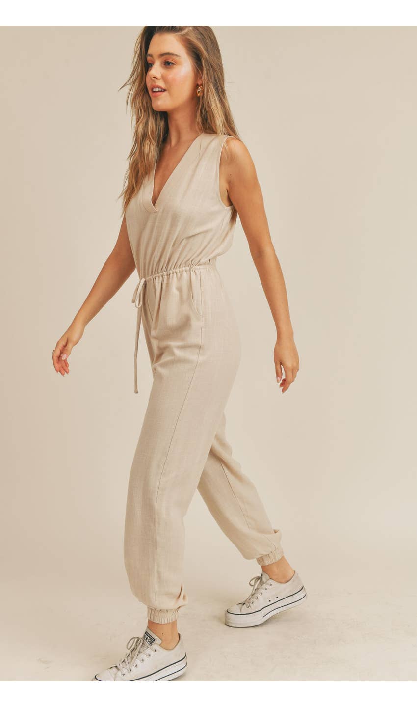 Little Steps Linen Jumpsuit