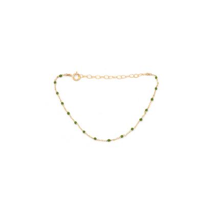 Dainty Gold + Enamel Bracelet