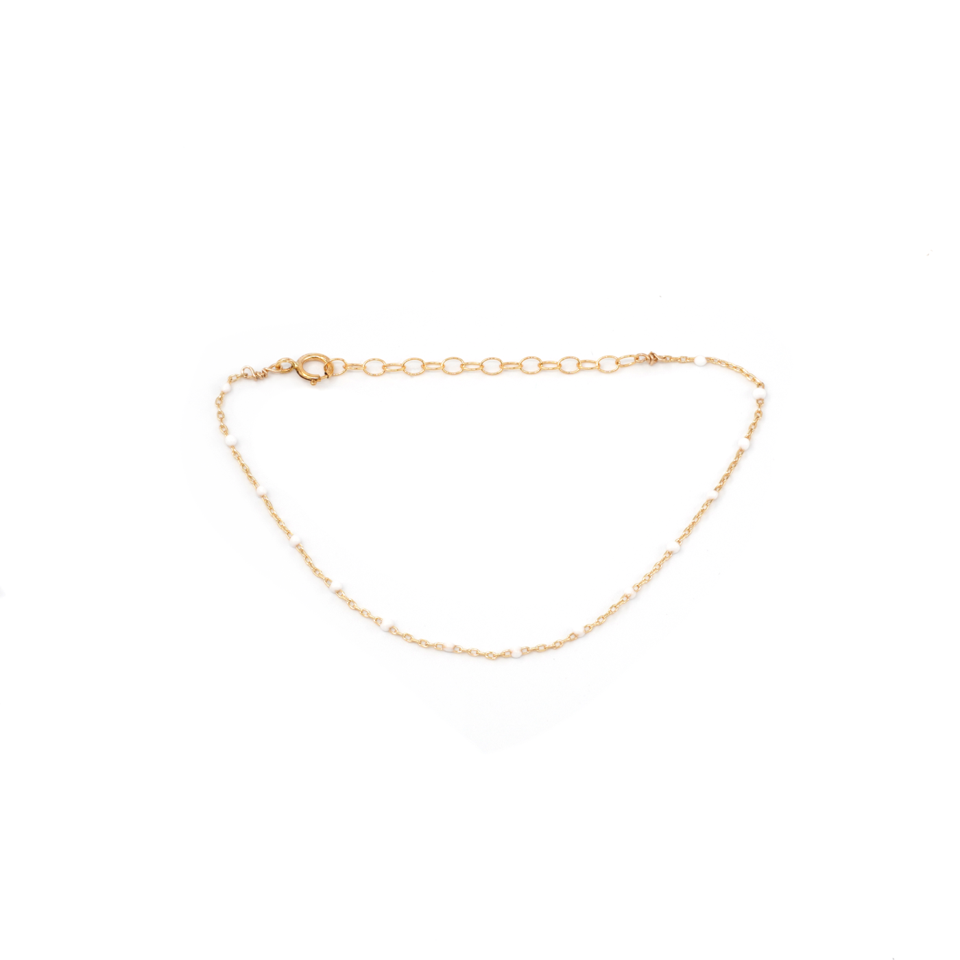 Dainty Gold + Enamel Bracelet